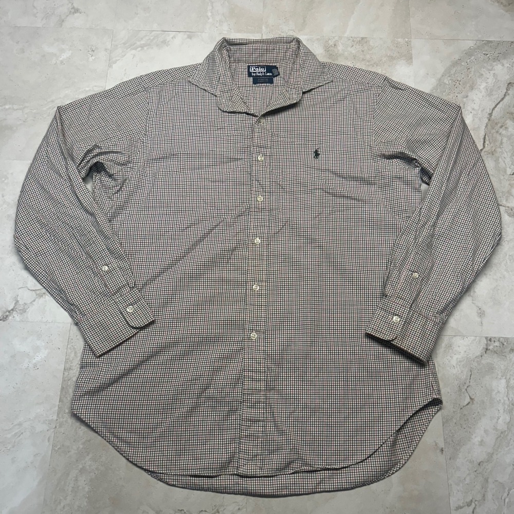 Polo Ralph Lauren Stanton Classic Fit Shirt Plaid Men Large Button Down 0400